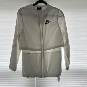 White Nike Windbreaker Jacket